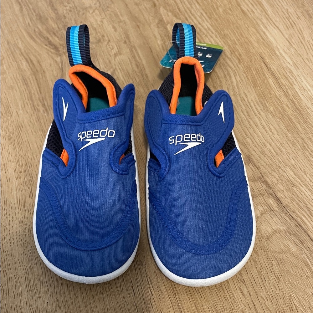 Speedo Toddler Water Shoes in Blue and Orange NWT